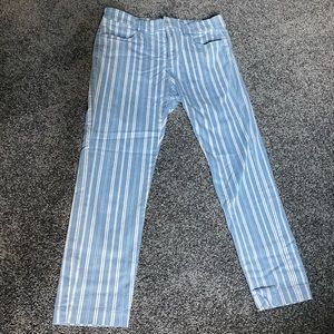 LOFT chinos light blue white stripe